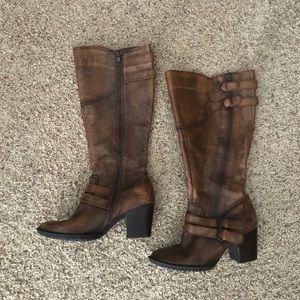 Born tall brown boots